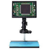 Microscope numérique HAYEAR 16MP, écran LCD HD 10.1 pouces, objectif 150X à monture C - Prise UE
