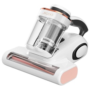 JIGOO J300 Dual-Cup Smart Anti-Mite Vacuum Cleaner For Bed, 13KPa Suction, 55 Celsius Hot Air, UV Light, 99.9% Removing Mites, 0.5L Dust Cup