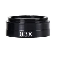 Objectif d'objectif de caméra de microscope HAYEAR 0.3X, filetage de montage 42 mm, pour objectif XDS-10A 120X/180X/300X