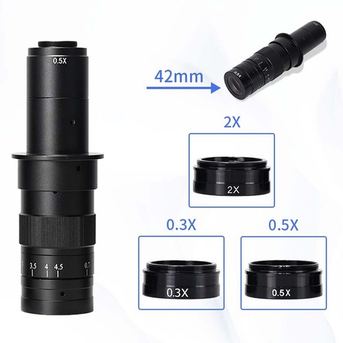 HAYEAR 0,3X mikroskopkamera objektiv 42 mm monteringsgänga för XDS-10A 120X/180X/300X objektiv