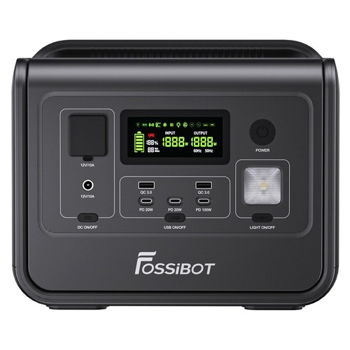 FOSSiBOT F800 Portable Power Station Black