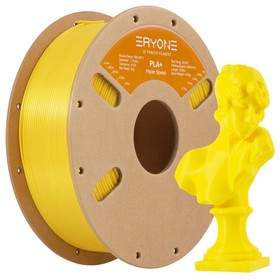 ERYONE 1.75 mm høyhastighets PLA+ 3D Utskrift Filament 1KG Gul