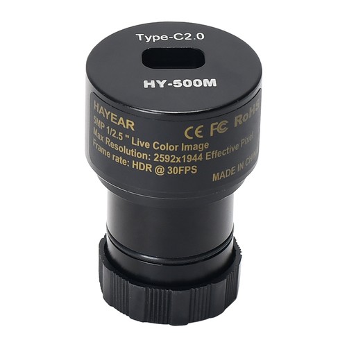 HAYEAR HY-500M 5MP Mikroskopkamera, digitales elektronisches Okular, USB 2.0-Schnittstelle, CMOS-Bildsensor