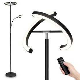 FIMEI MF18813 Floor Lamp with Reading Light 4 Color Temperatures Touch Control & Remote Control