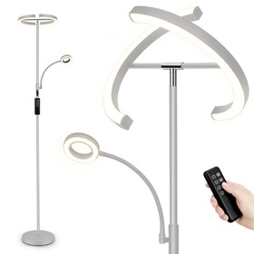 FIMEI MF18813 Floor Lamp with Reading Light Grey