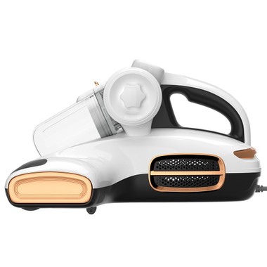 JIGOO T600 Dual-Cup Smart Mite Cleaner with Aroma-Diffuser System, 700W 15KPa Suction, Dust Mite Sensor, UV Light, Ultrasonic Tech, 99.99% Mites Removal, EU Plug - White