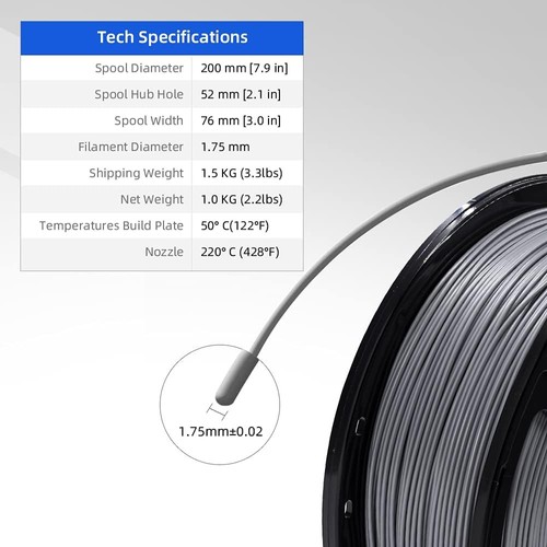 Flashforge PLA Filament 1kg Grön