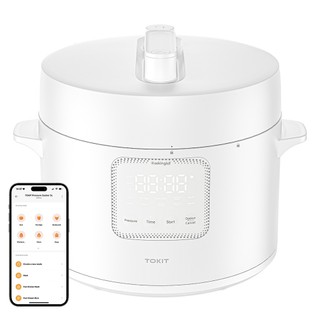 TOKIT MYL02M Electric Pressure Cooker, Yoghurt Maker, Soup Cooking Warmer, 5L Capacity, 14 Cooking Programmes, Non-Stick Coated Inner Pot, App Control