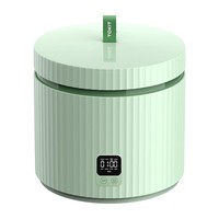 TOKIT TFB014 Mini Rice Cooker, 1.5L Capacity, Touch Screen, Non-Stick Ceramic Coated Inner Pot, for 1-3 People - Green