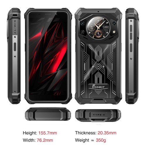 タフネススマホ FOSSIBOT F101 Pro Amazon | FOSSiBOT F101 Pro SIMフリー スマホ 本体 15GB RAM+