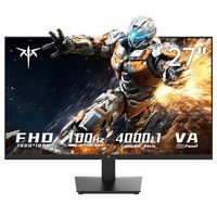 KTC H27V13 27-inch Gaming Monitor, 1920x1080 FHD 16:9 VA Panel, 100Hz Refresh Rate, 4000:1 Contrast Ratio, 106% sRGB HDR10 8ms Response Time, Low Blue Light, FreeSync & G-Sync Compatible, HDMI VGA Audio Out, VESA Wall Mount Tilt Adjustment Displayer