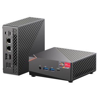 T-bao MN57 Mini PC, AMD R7 5700U 8 Cores up to 4.3GHz, 16GB DDR4 RAM 512GB SSD, WiFi 6 Bluetooth 5.2, 2.5Gbps+1Gbps Dual LAN, 2*USB2.0 2*USB3.0 1*Headphone Jack, HDMI Type-C DP 4K Triple Display – EU