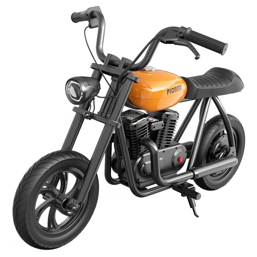 HYPER GOGO Pioneer 12 Elektro-Chopper-Motorrad für Kinder, 24 V, 5,2 Ah, 160 W mit 12'x3'-Reifen, 12 km Höchstleistung – Orange