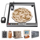 ACMER P2 20W Laser Engraver Cutter, Fixed Focus, Engraving at 30000mm/min, Ultra-silent Auto Air Assist, 0.01mm Engraving Accuracy, iOS Android App Control, Pre-Assembled, 420*400mm