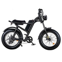 Электрический велосипед Z8, 20*4.0 дюйма, CHAOYANG Fat Tire, 48 В, 500 Вт, двигатель, 45 км/ч, максимальная скорость, 15 Ач, аккумулятор, 120 км, максимальный запас хода, двойной механический дисковый тормоз, 7-скоростной Shimano