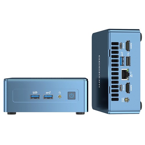 Στα 439.99€ από αποθήκη Ευρώπης Geekbuying | GEEKOM IT 13 Mini PC, Intel i7-13700H 14 Cores 20 Threads Up to 5.0 GHz, 32GB DDR4 RAM 1TB SSD, WiFi 6E Bluetooth 5.2, 2*HDMI (4K) + 2*USB4 (8K) Quad Screens Display, 3*USB3.2 1*USB2.0 1*SD Card Reader 1*Audio Jack 1*2.5GbE LAN Port – EU Plug
