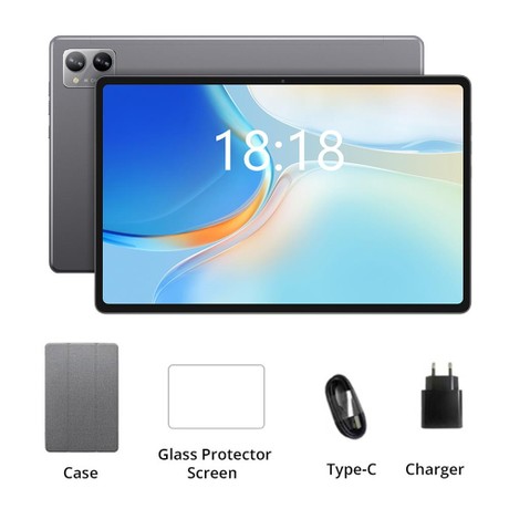 N-one NPad Plus Android 13 Tablet PC, MTK8183 Octa Core 2.0GHz, 8GB+128GB, 10.36&#39;&#39; Full Display 2000x1200 2K Incell FHD IPS Screen 300Nits Brightness, 500g Light, Dual WiFi Camera BT5.0, Type-C Micro SD, GPS BDS GLONASS Galileo A-GPS with Case &amp; Film