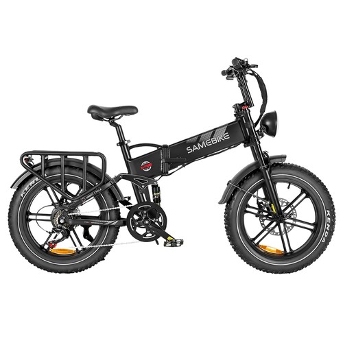 SAMEBIKE RS-A02 Elektrofahrrad 20 Zoll 1200W Motor 48V 17AH 45km/h - Schwarz