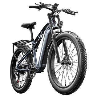 Shengmilo MX05 26 Inch Fat Tire Mountain E-Bike 500W Bafang Motor 42Km/h Max Speed 48V 15Ah LG Battery 60km Range Dual Oil Disc Brakes