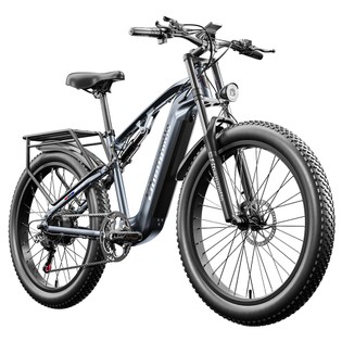 Shengmilo MX05 26 Inch Fat Tire Mountain E-Bike 500W Bafang Motor 42Km/h Max Speed 48V 15Ah LG Battery 60km Range Dual Oil Disc Brakes