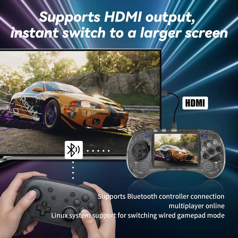 ANBERNIC RG ARC-S Clear Game Console - WhatGeek