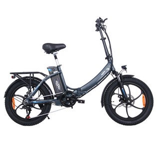 ONESPORT OT16 Electric Bike 20*3.0 inch Tires, 48V 15Ah Battery 25km/h Max Speed Disc Brakes – Grey