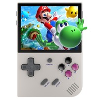 ANBERNIC RG35XX Plus Game Console, 64GB TF Card with 5000+ Games, 3300mAh Battery, 8Hours of Playtime, 5G WiFi Bluetooth, Moonlight Streaming, Vibration Motor - Gray