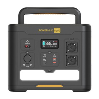 Powerness Hiker U1500 Portable Power Station, 1536Wh LiFePO4 Solar Generator, 1500W AC Output, Wireless Charging, PD 100W Fast Charging, 12 Outlets, LED Light