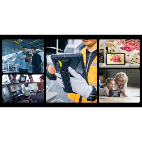FOSSiBOT DT2 Rugged Tablet, Android 13, 4G Dual SIM, 10.4'' 1200x2000 IPS Display, MTK Helio G99 Octa Core 2.0GHz, 12GB RAM 256GB ROM, WiFi6 Bluetooth5.0, 64MP+32MP Camera, 22000mAh 66W Fast Charge, LED Flasher, Water/Dust/Shock-proof, Face ID - Grey