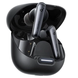 Anker Soundcore Liberty 4 NC Earbuds TWS Headphones, Adaptive ANC 2.0, Bluetooth 5.3, IPX4 Waterproof, Fast Charging - Black