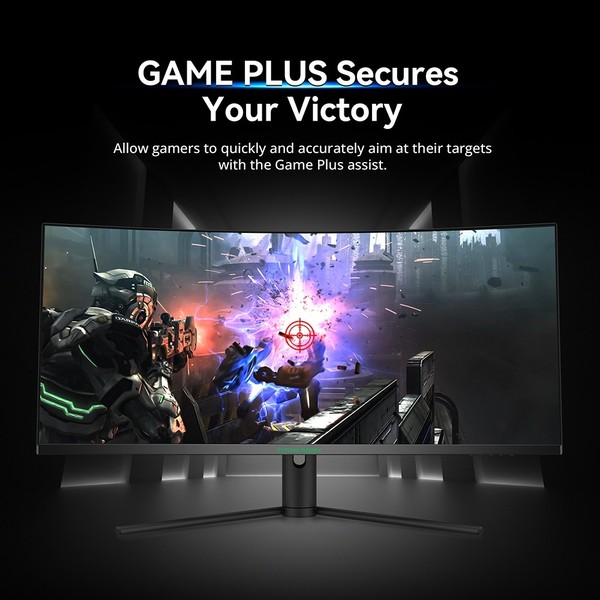 TITAN ARMY C34CHR Gaming Monitor, 34-inch 1500R 3440x1440 WQHD Curved Screen, 165Hz Refresh Rate, 1ms MPRT, Adaptive Sync, 99% sRGB, Support PIP &amp; PBP Display, E-sports Backlight, Tilt Adjustment Wall Mount, Low Blue Light