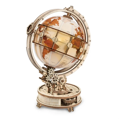 ROBOTIME ST003 Globe Lumineux ROKR 3D Puzzle en bois