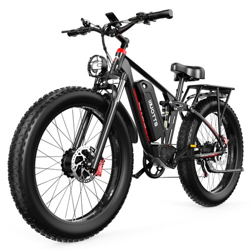 DUOTTS S26 Elcykel 26 tum 50km/h 48V 19,2Ah 750W Dubbelmotor