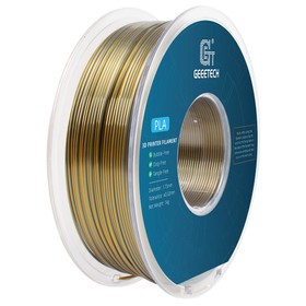 Geeetech kahevärviline siidist PLA filament kuld ja hõbe