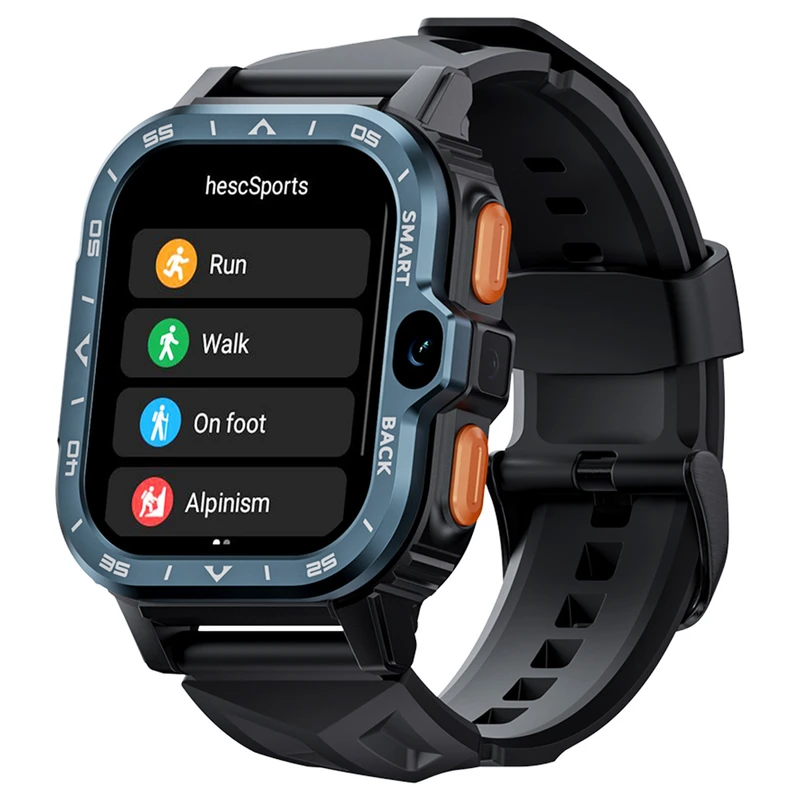 LOKMAT APPLLP 4 Max Android Smartwatch Fitness Tracker 2.02 TFT Touch Screen 2GB Ram 16gb ROM Dual Camera Black