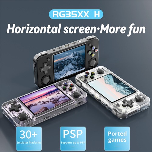 ANBERNIC RG35XX H Spielekonsole 64 GB 128 GB 10000 Spiele – Weiß