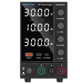 WANPTEK DPS3010U Sursă de alimentare DC, mufă neagră din Marea Britanie