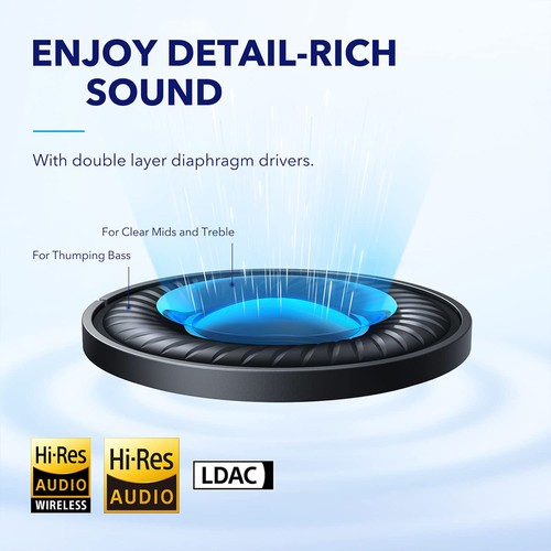 Anker Soundcore Space Q45 Headphones - Black