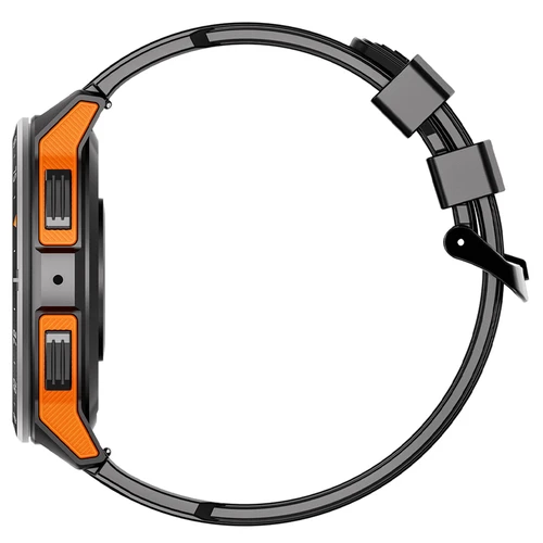 FOSSiBOT VIRAN W101 Smartwatch AMOLED Display GPS Blood Pressure Black