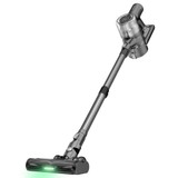 Proscenic P12 Handheld Cordless Vacuum Cleaner 33KPa 120AW Suction Anti-Tangle Roller Brush Vertect HeadLight 2500mAh Battery 60Mins Runtime 1.2L Large Dustbin LED Touch Display for Hard Floor & Carpets, Pet Hair - Grey