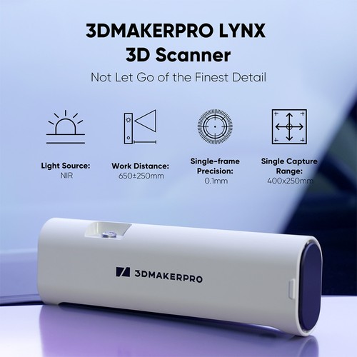 Amazon.co.jp: 3DMakerpro Lynx 3Dスキャナー- 0.1 mmの精度と10