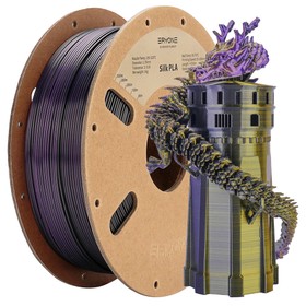 ERYONE Triple-Color Silk PLA Filament Black & Gold & Purple
