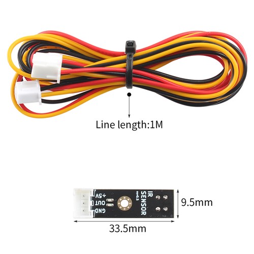 FYSETC IR-sensor Rev0.5 Filamentbrottsdetektering för ERCF Enraged Rabbit Morotsmatare