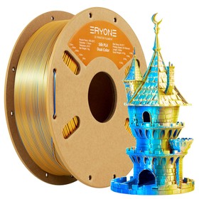 ERYONE kahevärviline siidist PLA filament kuldne ja sinine