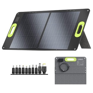 CTECHi SP-100 100W Portable Foldable Solar Panel, 23% High Conversion Rate, IP67 Waterproof