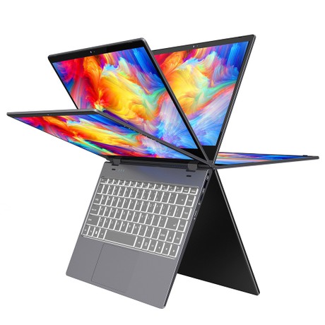 N-one Nbook Plus Laptop, 14.1-inch 1920*1080 10-point Touch Screen, Intel Alder Lake-N N100 4 Cores Up to 3.4GHz, 16GB RAM 512GB SSD, Dual-Band WiFi Bluetooth 5.0, 1*USB 3.2 1*Full Function Type-C 1*TF Card Slot, 360&#176; Flipping, 6000mAh Battery