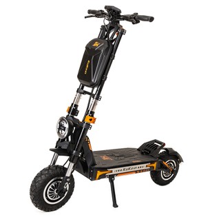 KuKirin G4 Max Off-road Electric Scooter, 2*1600W Brushless Motor, 12-inch Tires, 60V 35.2Ah Removable Battery, 95km Max Range, 86km/h Max Speed, Front & Rear Piston Oil Brake, IP54 Waterproof, 38-degree climb 8 Light system – Black