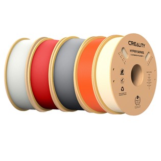 5kg Creality Hyper-PLA Filament – ( 1kg Green + 1kg Brown + 1kg Blue + 1kg Strawberry Red + 1kg White)