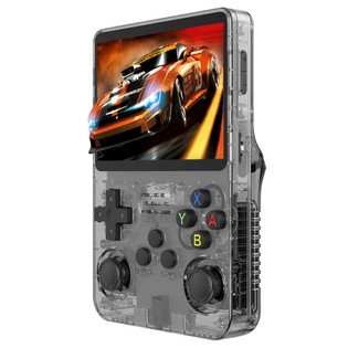 R36S Handheld Game Console, 3.5-inch IPS Screen, 32GB Linux System, 11 Emulator, 128GB TF Card - Grey