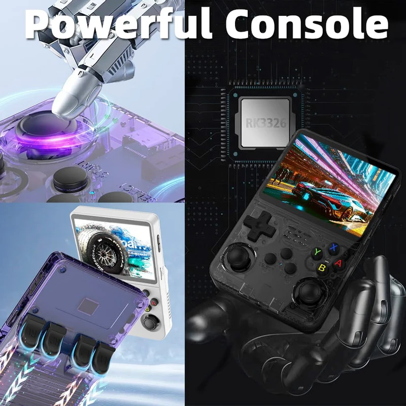 R36S Handheld Game Console 128GB - Grey